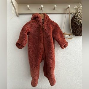 Baby Girl Sherpa bear suit